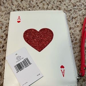 Kate spade ace of hearts wristlet